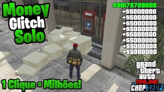 SAIU SUPER GLITCH DE DINHEIRO SOLO ILIMITADO NO GTA 5 ONLINE US 10000000 em minutos [upl. by Goldstein894]