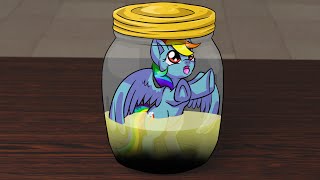 Placing Rainbow Dash Inside a Jar of a Mysterious Fluid [upl. by Tan]