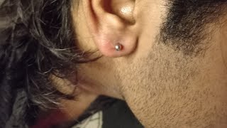 ear lobe piercing done Vampires Tattoo amp Piercing Polour is live [upl. by Green281]