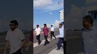 Megastar Chiranjeevi amp King Nagarjuna at Hyderabad Airport [upl. by Cimah]