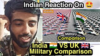 Indian Reaction On UK 🇬🇧 VS India 🇮🇳 Military 🪖 Comparison 2024  reactionvideo [upl. by Luas]