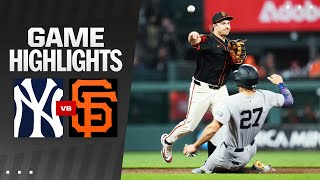 Yankees vs Giants full game highlights from 6124 [upl. by Holey]