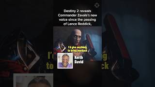 Destiny 2 Commander Zavala’s new voice since Lance Reddick’s passing keithdavid lancereddick [upl. by Trimmer556]