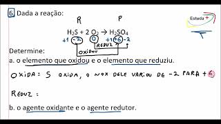 Como determinar o elemento que oxida reduz e o Agentes Redutor e Agente Oxidante [upl. by Bernt]