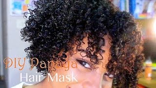 DIY Papaya Hair Mask [upl. by Neerbas]