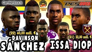 New▶Davinson Sanchez amp Issa Diop Face Pes 2013By ZorraZ [upl. by Anelec]