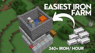 EASIEST IRON FARM FOR MINECRAFT JAVA 120 [upl. by Hersch609]