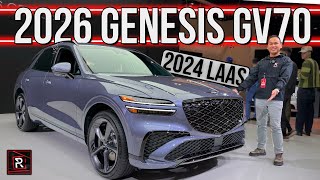 The 2026 Genesis GV70  GV70 Electrified – Redline First Look – 2024 LA Auto Show [upl. by Arved]