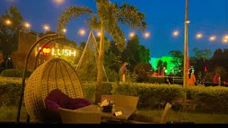 Lush Garden and Cafe  restaurant in kanpur  exploringkanpur arshiaameer [upl. by Lexerd]