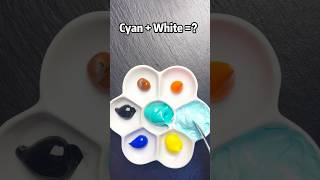 Cyan  XX ？Mixing Colors  colormixing satisfying colors paintmixing art diy funny toys [upl. by Barb]