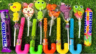 Yummy dinosaur surprise egg toys opening  Lollipo Cutting RainbowGummy Candy [upl. by Roon777]