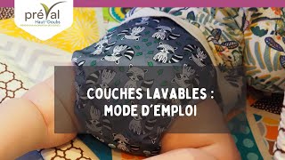 Couches lavables  mode demploi [upl. by Leahcimaj]