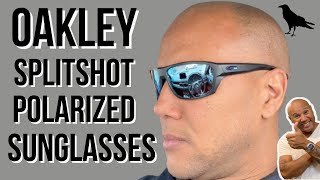 OAKLEY SPLITSHOT POLARIZED SUNGLASSES PRISM DEEP H2O LENS MATTE BLACK FRAME 009416 6417 941606 [upl. by Alliuqet]