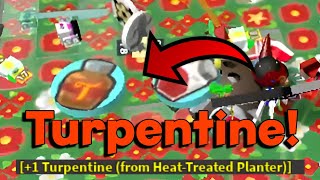 Getting a Turpentine from my HeatTreated Planter  Roblox BSS Lucky Moment beeswarmsimulator [upl. by Mahala966]