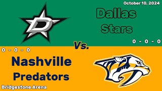 Dallas Stars vs Nashville Predators  October 10 2024  All Goals [upl. by Niliak]