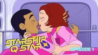 Starship Q Star Animated  Episode 1  Two Girls One Captaincy SciFi Comedy [upl. by Ahseid825]