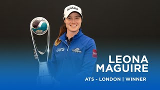 Leona Maguire is Irelands first LET winner Aramco Team Series  London [upl. by Ttej]