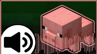 Todos los sonidos del cerdo bebe en Minecraft  minecraft [upl. by Hidie]