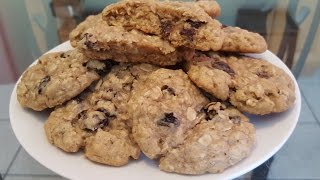 How to make Oatmeal Raisin Cookies from scratch [upl. by Adnorhs963]