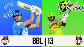 BBL13 Adelaide Strikers VS Sydney Thunder  Live Reaction [upl. by Willock]