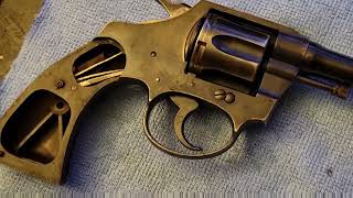 Colt WW II Era Revolver Restoration Deep Rust Pits Removed amp Reblued [upl. by Fayette]