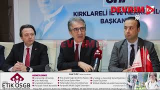 CHP´Lİ KARATEPE VE DEMİR KIRKLARELİ´NDE PARTİLİLERLE BULUŞTU [upl. by Nord]