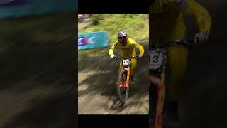 Massive Crash by Thibaut Daprela  Loudenvielle UCI World Cup DH 2023 mtb bike [upl. by Blane347]