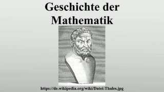 Geschichte der Mathematik [upl. by Valeda]