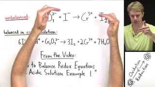 Balancing Redox Equations in Basic Solution Example Problem [upl. by Kristal]