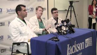 UMJackson Doctors Update Media on Yasser Lopez  Ryder Trauma Center [upl. by Yesnik952]