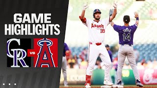 Rockies vs Angels Game Highlights 73024  MLB Highlights [upl. by Tadashi]