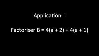 Application  factoriser B  4a 2  4a  1 [upl. by Ruel]