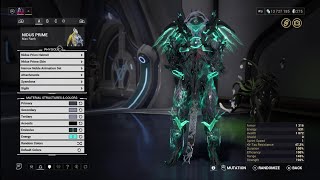 warframe 3 skins NIDUS PRIME fashion frame and mutations [upl. by Esor897]