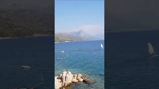 ❤️🔥Beach Dole Camp Dole Zivogosce Croatia travel travelvlog croatia [upl. by Anyat]