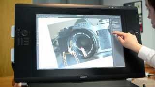 Wacom Cintiq 24HD Touch Demo [upl. by Nibot65]