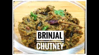 Brinjal Chutney Andhra style  Brinjal chutney village style  09Kitchen [upl. by Amles605]