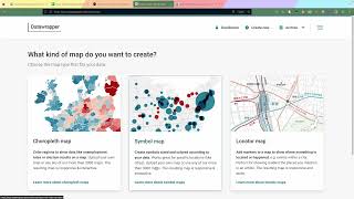 Como hacer mapas con Datawrapper videotutorial [upl. by Naashom]