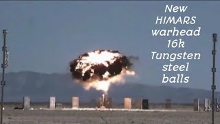 HIMARS new M30A1 warhead for Ukraine  182k Tungsten steel balls shreds everything [upl. by Zakaria210]