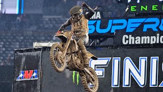 Supercross Round 14 250SX Highlights  East Rutherford NJ MetLife Stadium  Apr 23 2023 [upl. by Nitsua123]