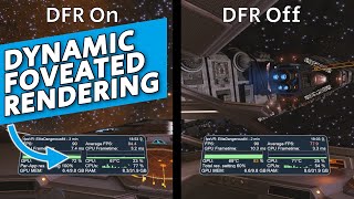 Pimax CRYSTAL Dynamic Foveated Rendering test in Elite Dangerous [upl. by Siari]