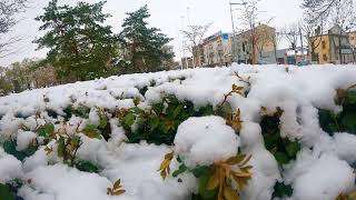 🇨🇵 Spectacular France Featuring Snowfall Winter 2021 Clermont Ferrand [upl. by Angela]