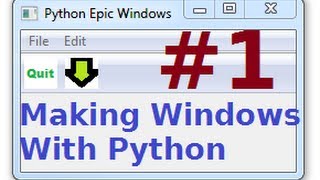 wxPython Tutorials 1 Making Windows GUIs with Python  Installing  1st window [upl. by Reid]