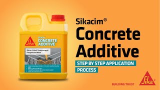 SikaCim® Concrete Additive  Application Process [upl. by Ruthie]