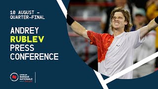 PRESS CONFERENCE  ANDREY RUBLEV  QUARTERFINAL  OBN24 [upl. by Cash]