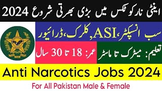 ANF Latest jobs 2024  new jobs in Pakistan 2024  Anti narcotics force jobs 2024  pakjobs457 [upl. by Stander]