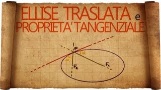 Ellisse Traslata e Proprietà Tangenziale dell Ellisse [upl. by Isayg]