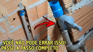 COMO FAZER ENCANAMENTO DE BANHEIRO SIMPLES APRENDA COMO FAZER HIDRÁULICA DE BANHEIRO [upl. by Dawkins837]