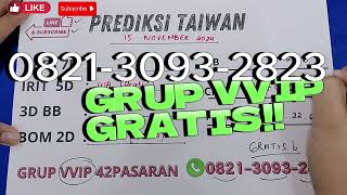 PREDIKSI TAIWAN HARI INI 15 NOVEMBER 2024  PREDIKSI TAIWAN JITU  PREDIKSI TAIWAN MALAM INI [upl. by Nitsoj]