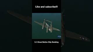 IL2 Great Battles Ship Bombings il2greatbattles ship bombing p47 p47thunderbolt sinking ww2 [upl. by Laicram]