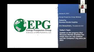 EPG Webinar with Nouveau Monde Graphite  January 8 2021 [upl. by Anirac]